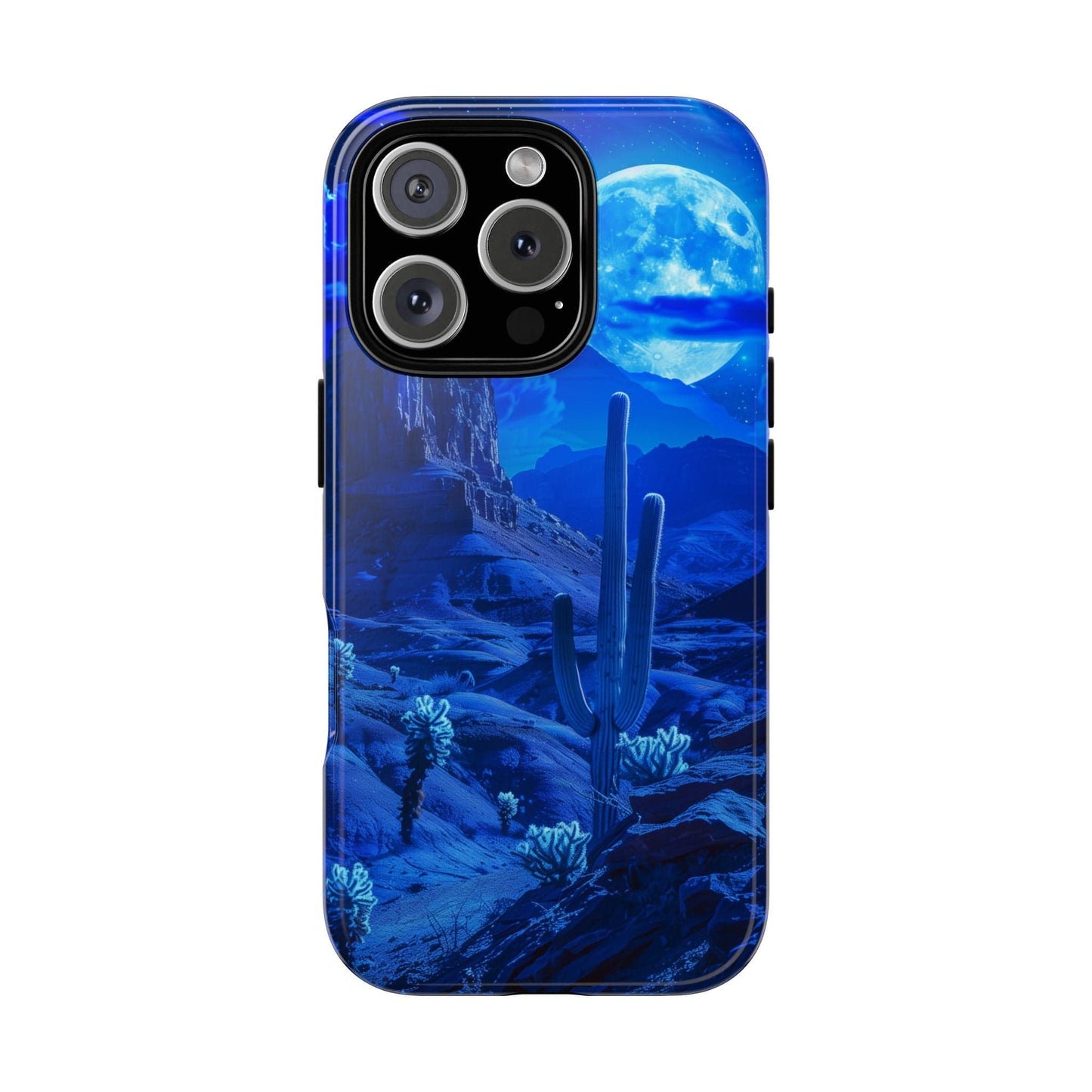 Blue Desert Moon Phone Case