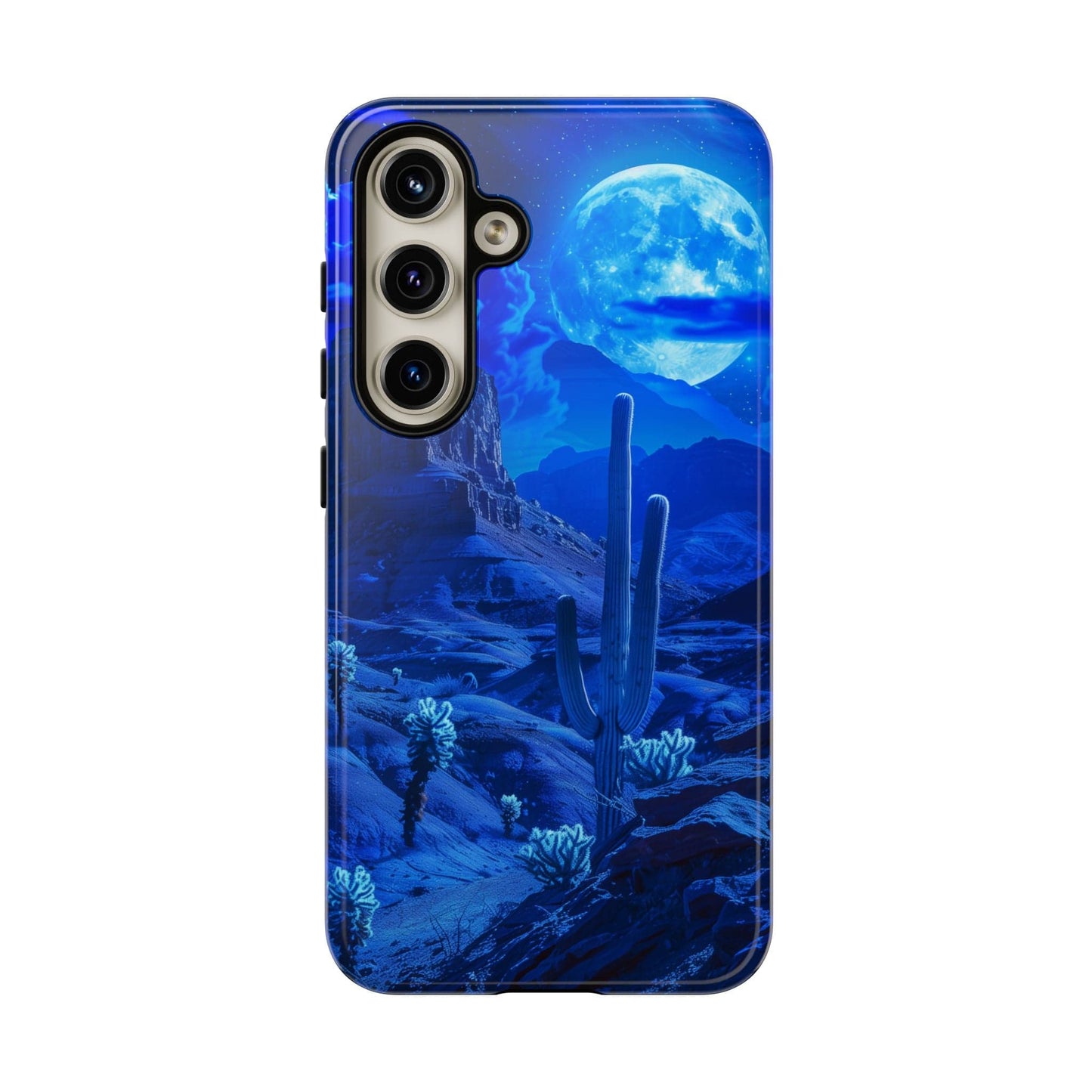 Blue Desert Moon Phone Case
