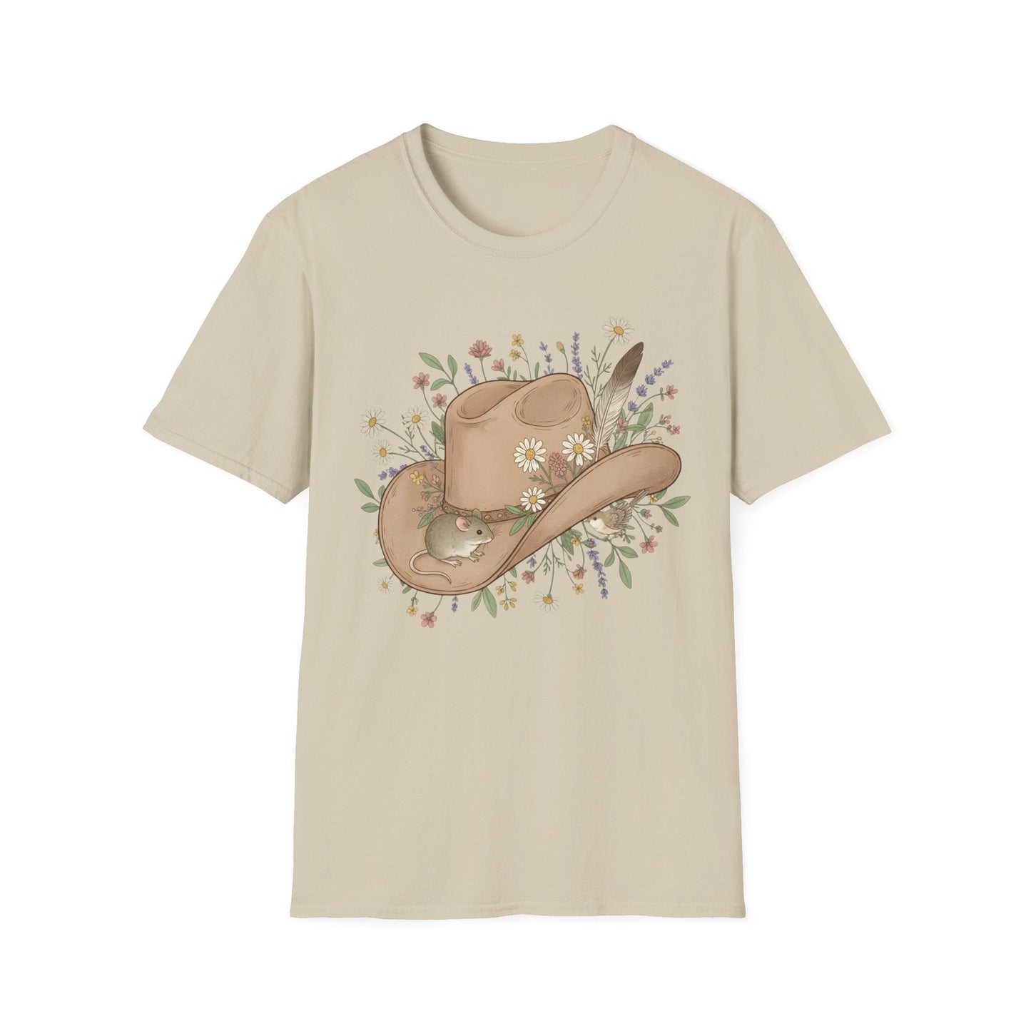 Cowboy Hat Floral Unisex T-Shirt