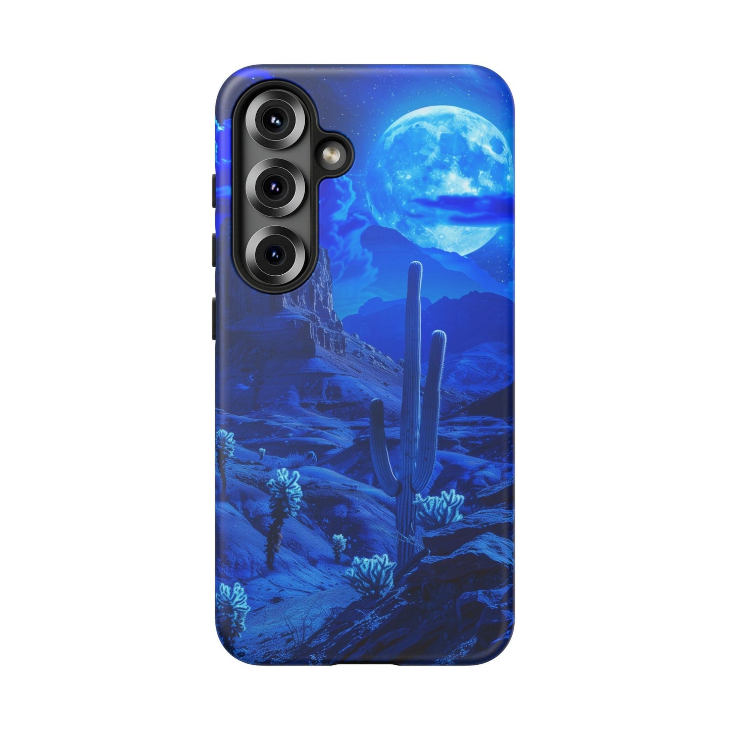 Blue Desert Moon Phone Case