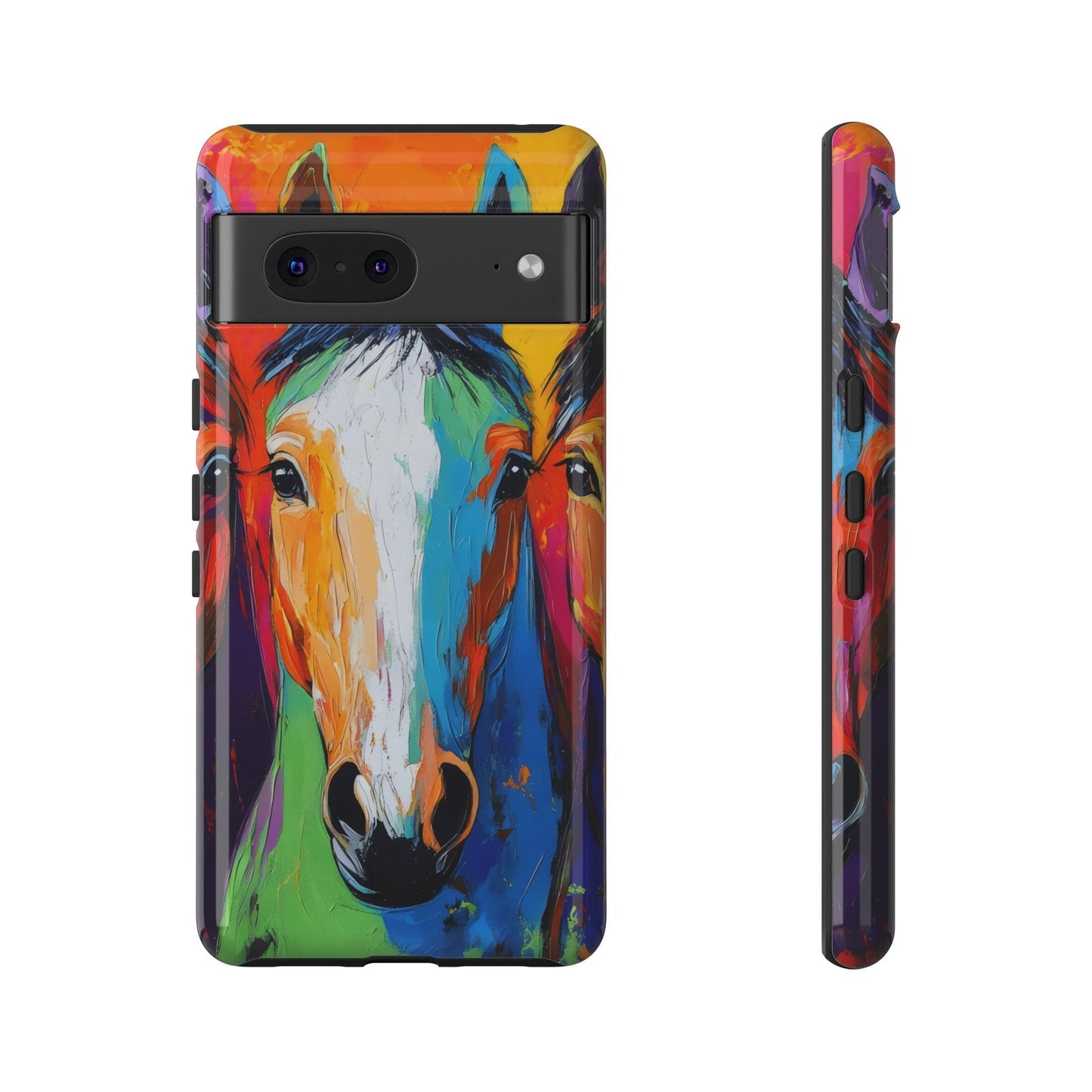 Colorful Horses Head - Tough Phone Case