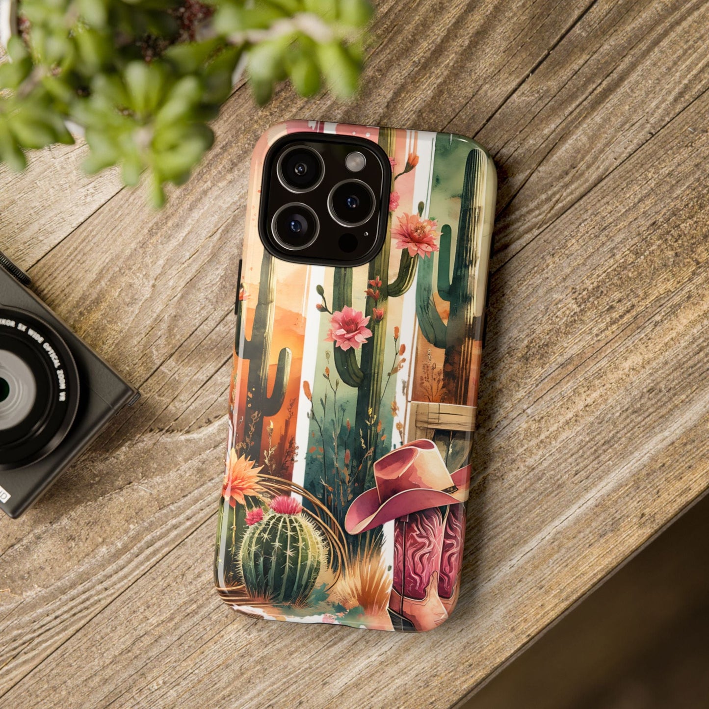 Southwestern Floral Cactus -Tough Case
