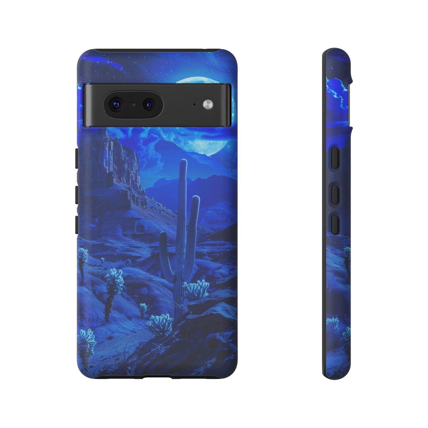 Blue Desert Moon Phone Case