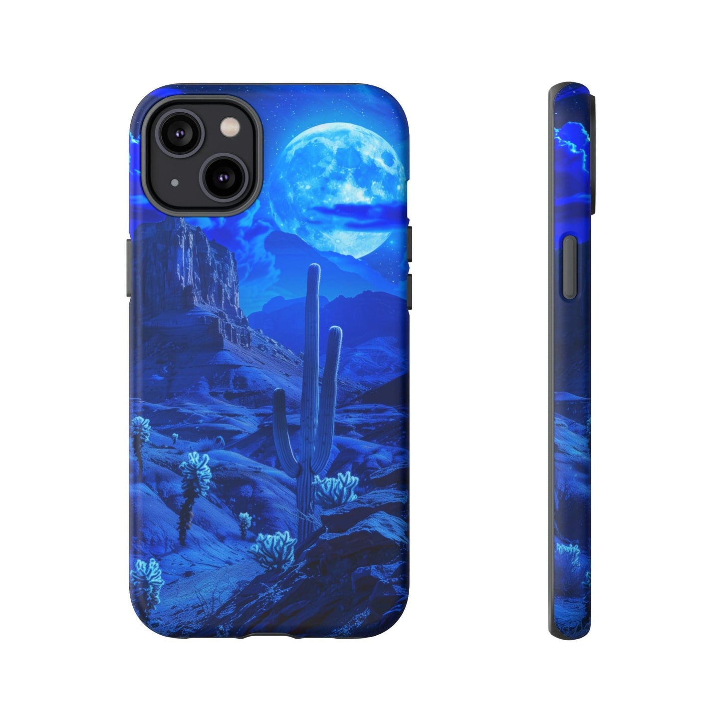 Blue Desert Moon Phone Case