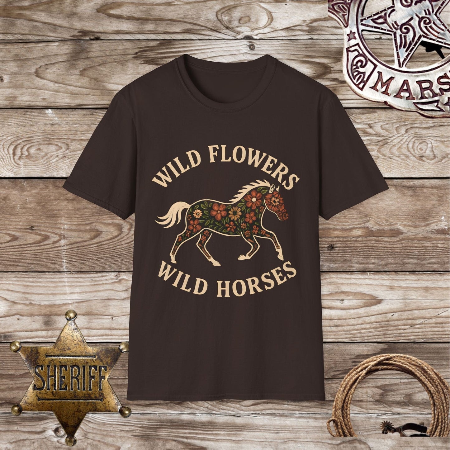 Wild Flowers Wild Horses T-Shirt