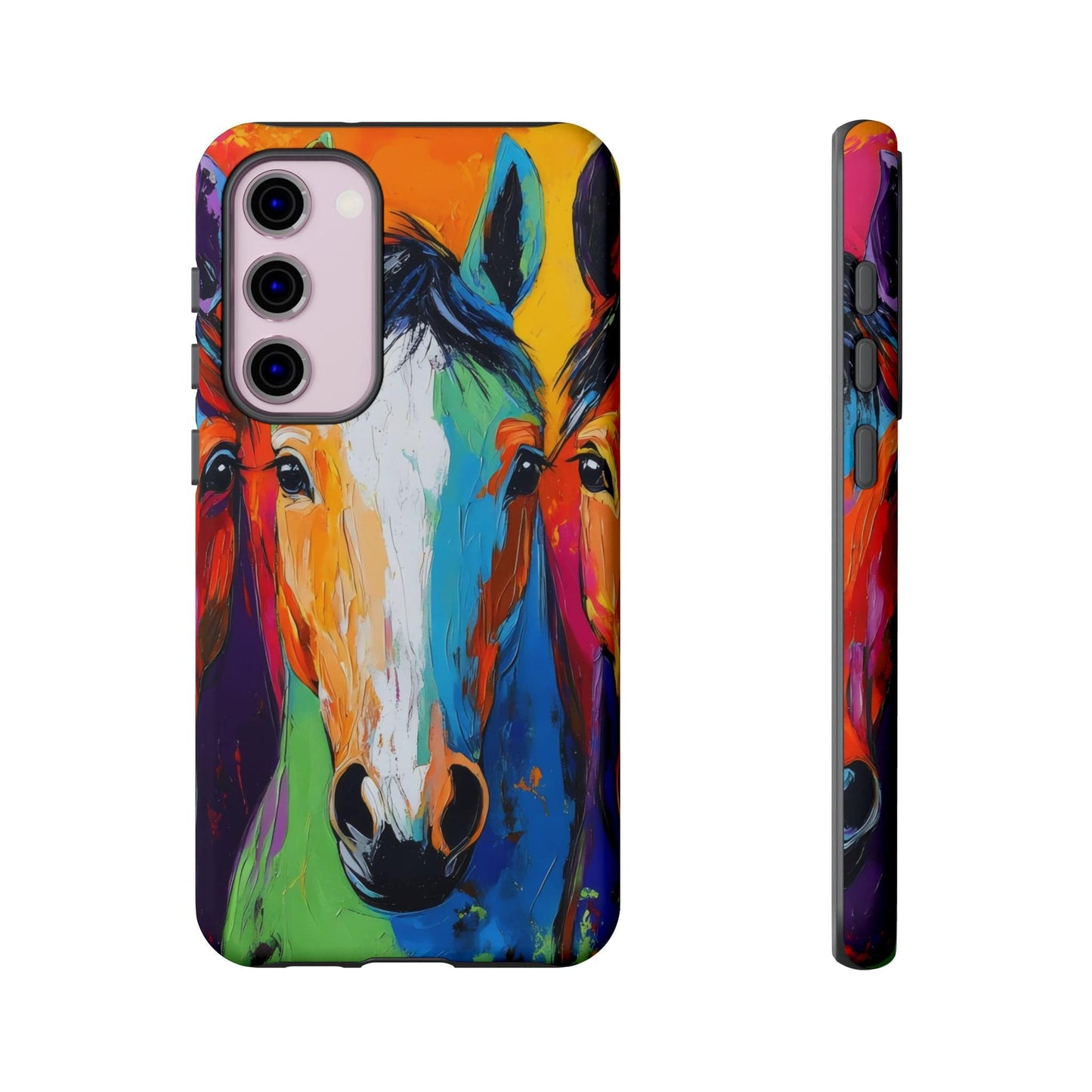 Colorful Horses Head - Tough Phone Case