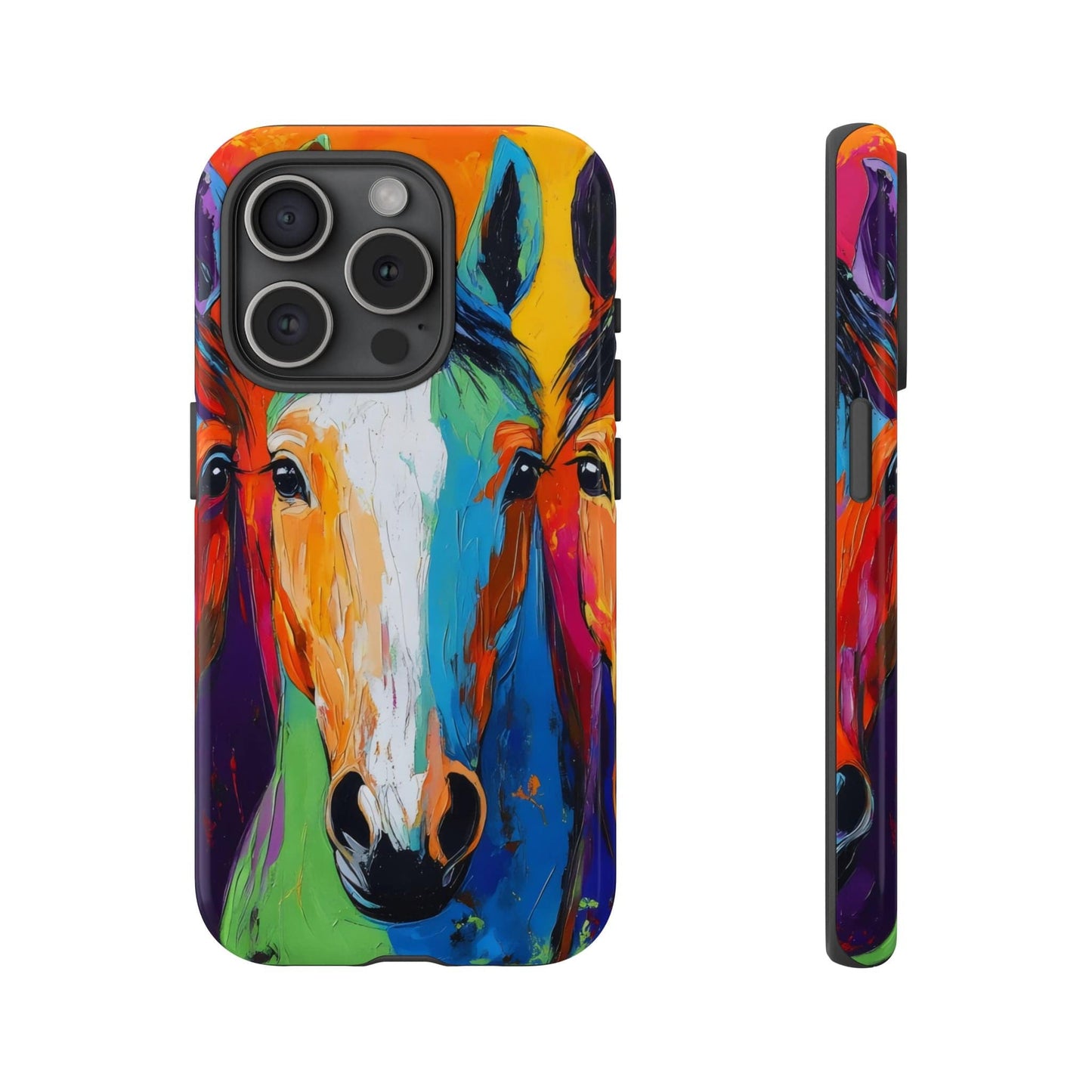 Colorful Horses Head - Tough Phone Case