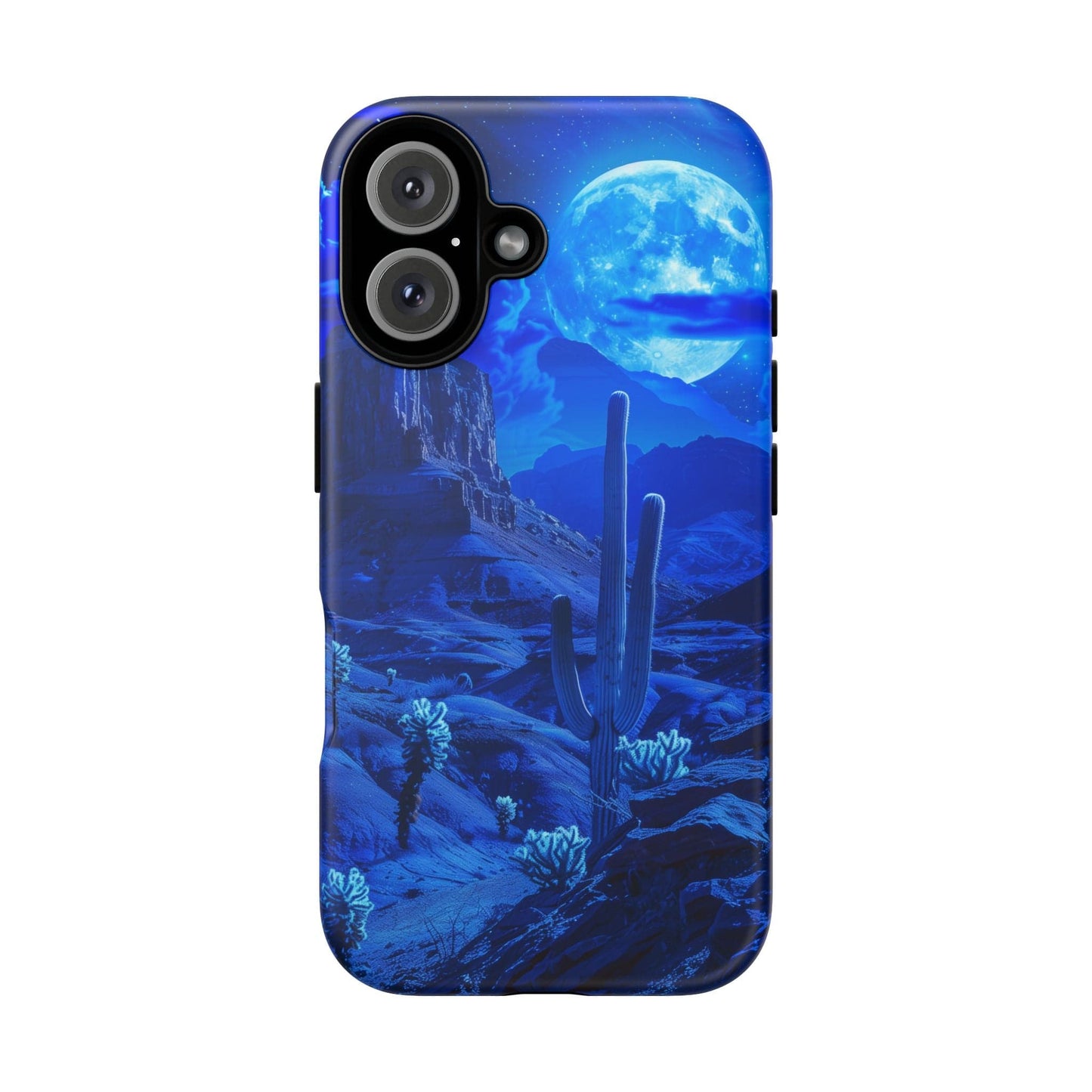 Blue Desert Moon Phone Case