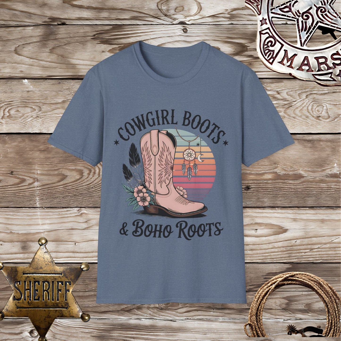 Cowgirl Boots & Boho Roots T-Shirt