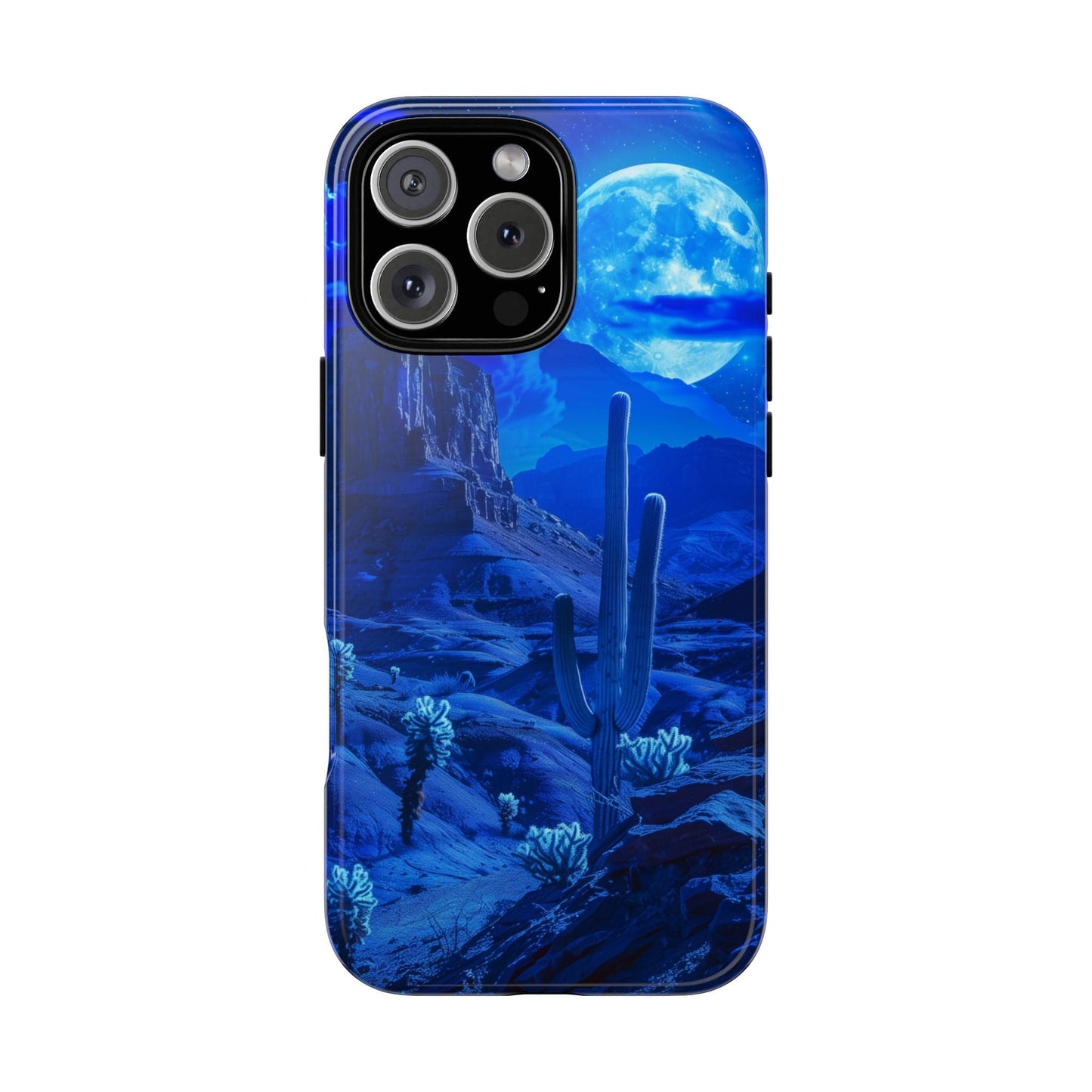 Blue Desert Moon Phone Case