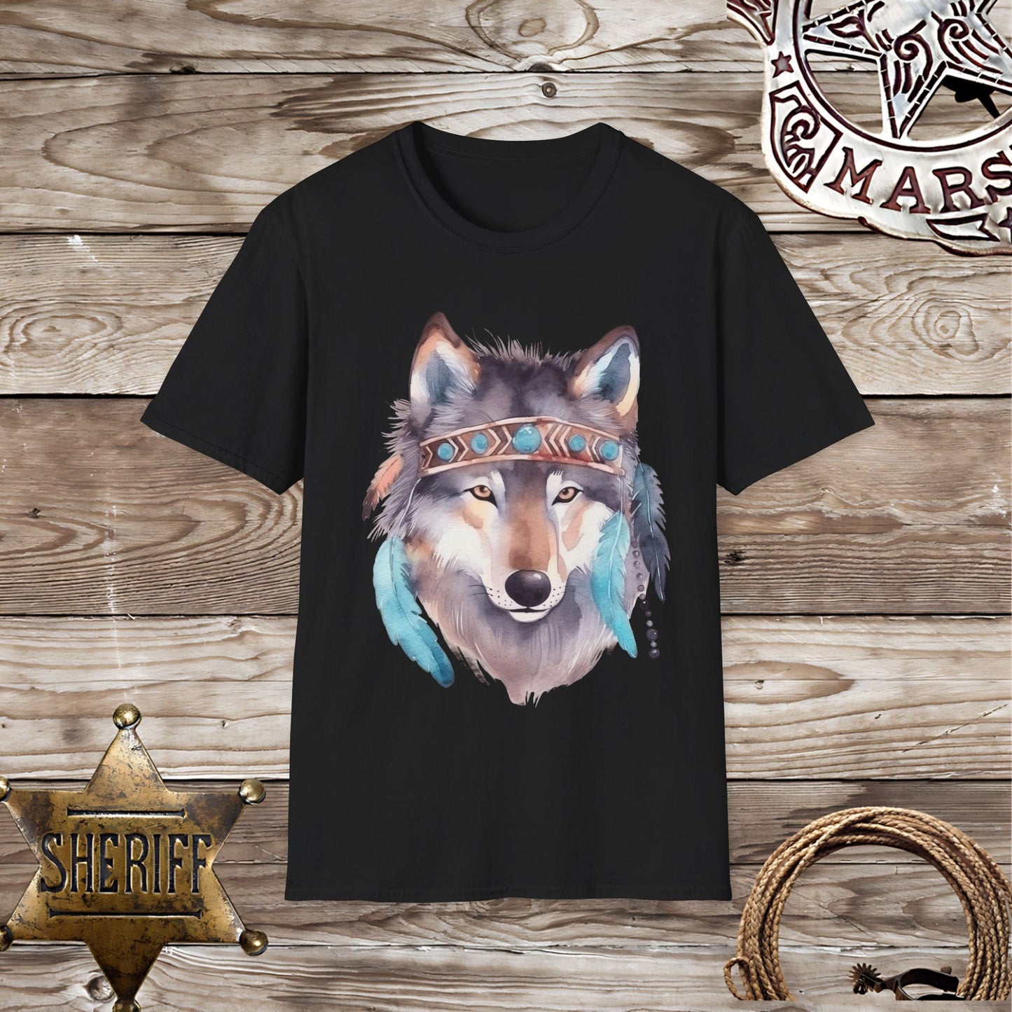 Wolf Headdress T-Shirt –