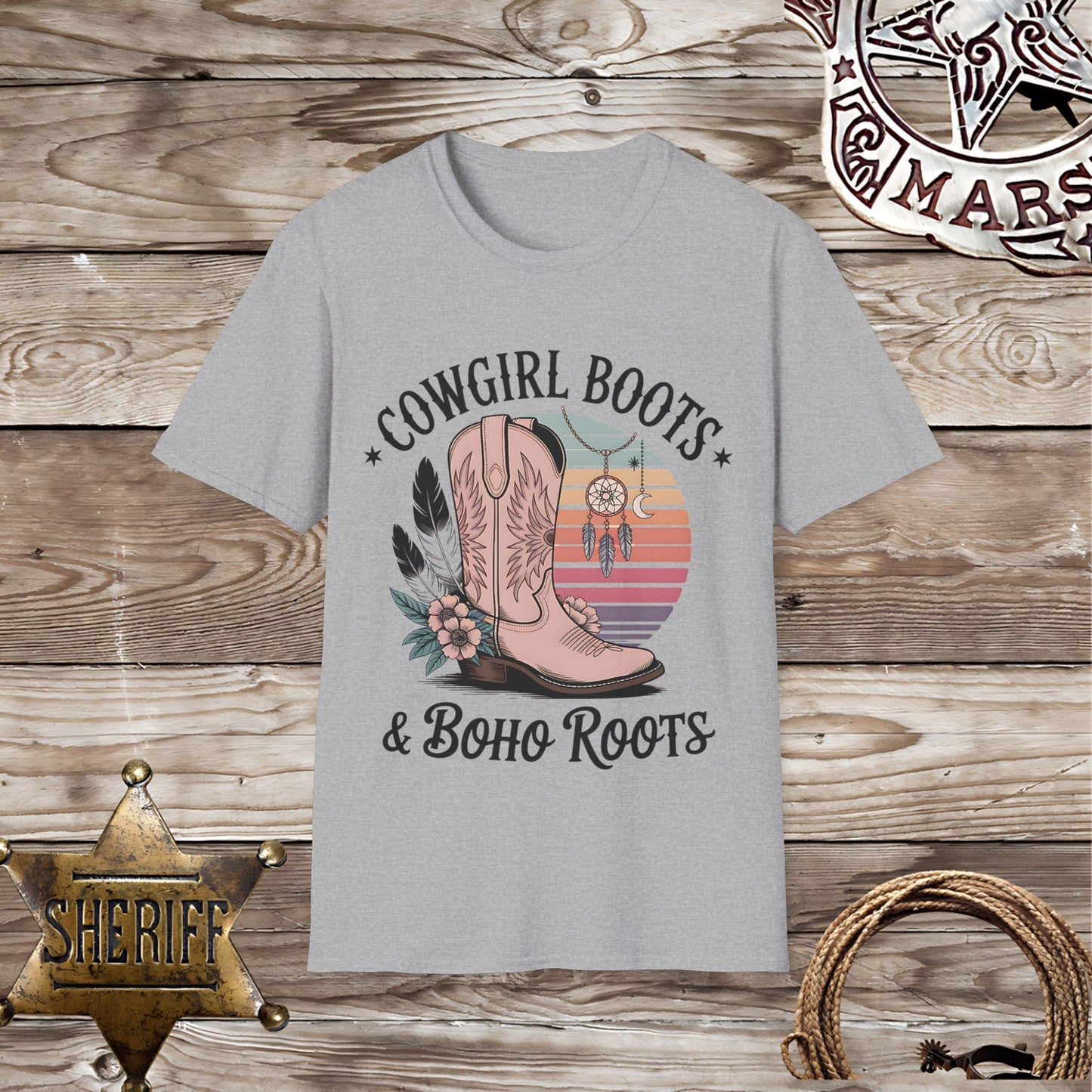 Cowgirl Boots & Boho Roots T-Shirt