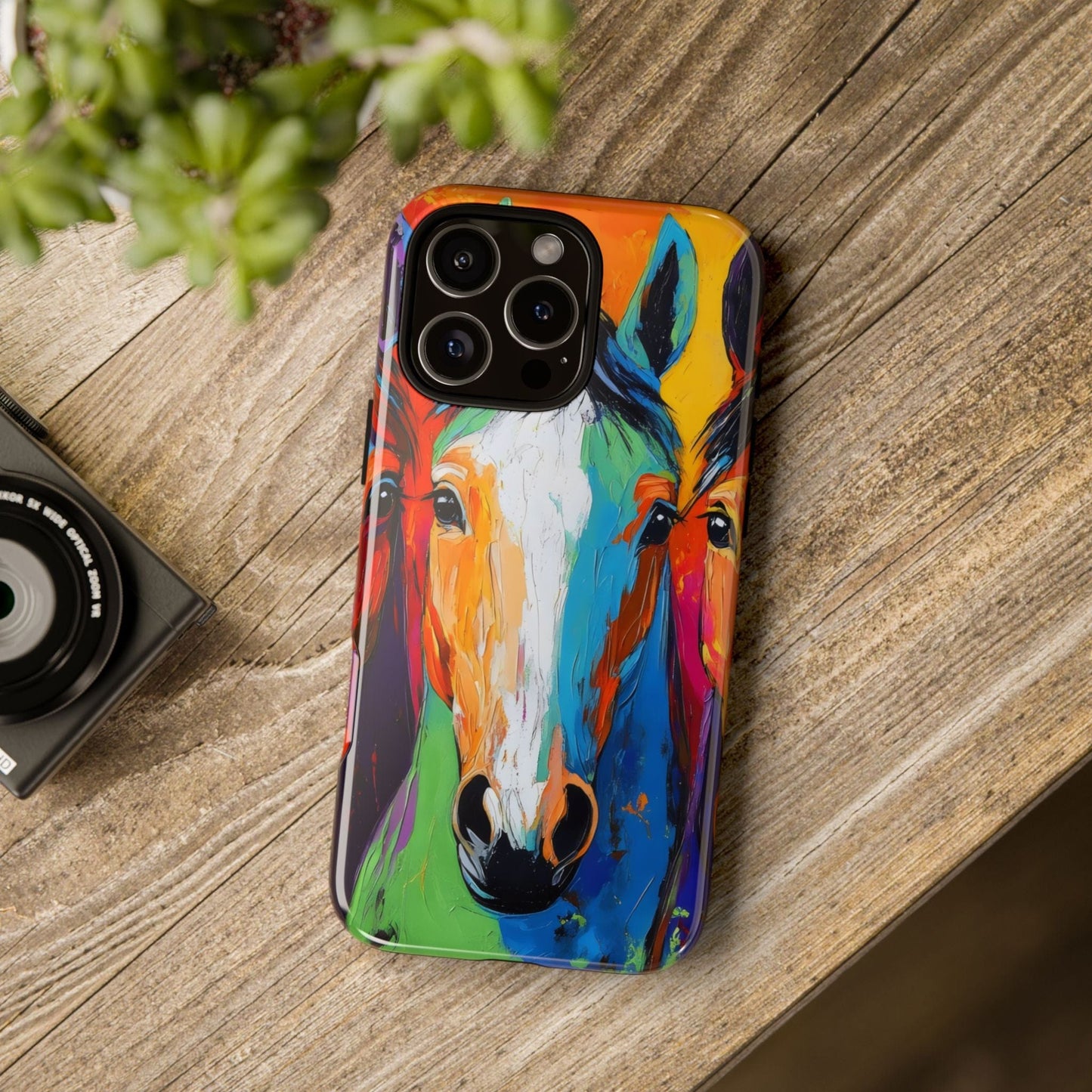 Colorful Horses Head - Tough Phone Case