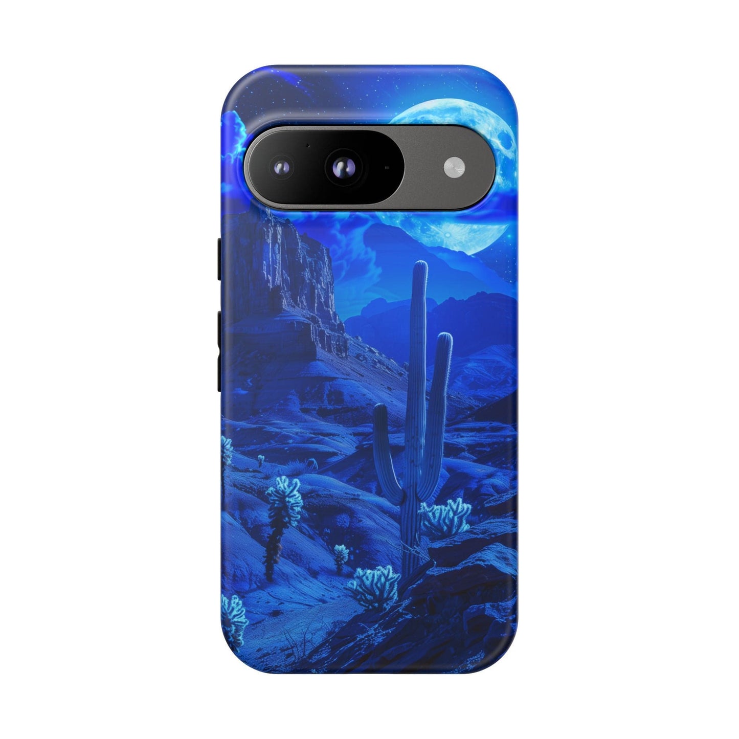Blue Desert Moon Phone Case