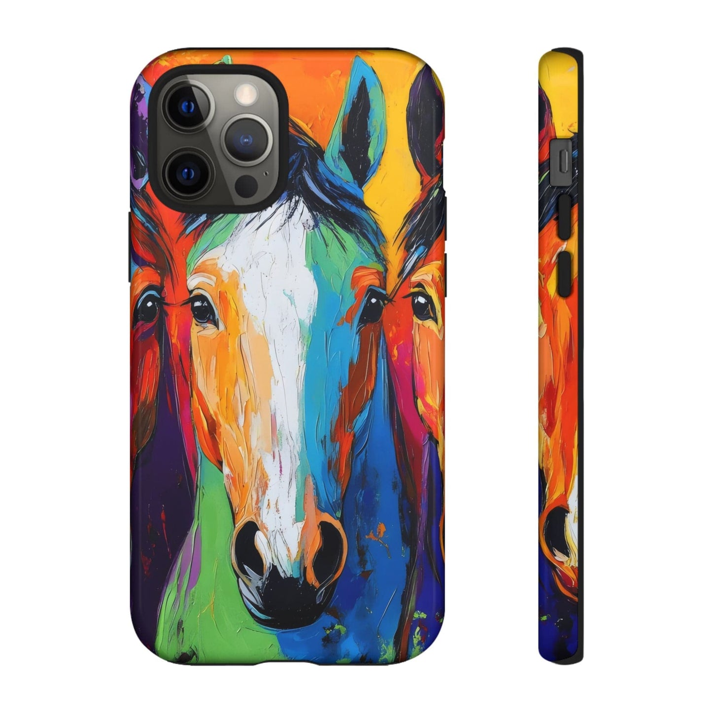Colorful Horses Head - Tough Phone Case