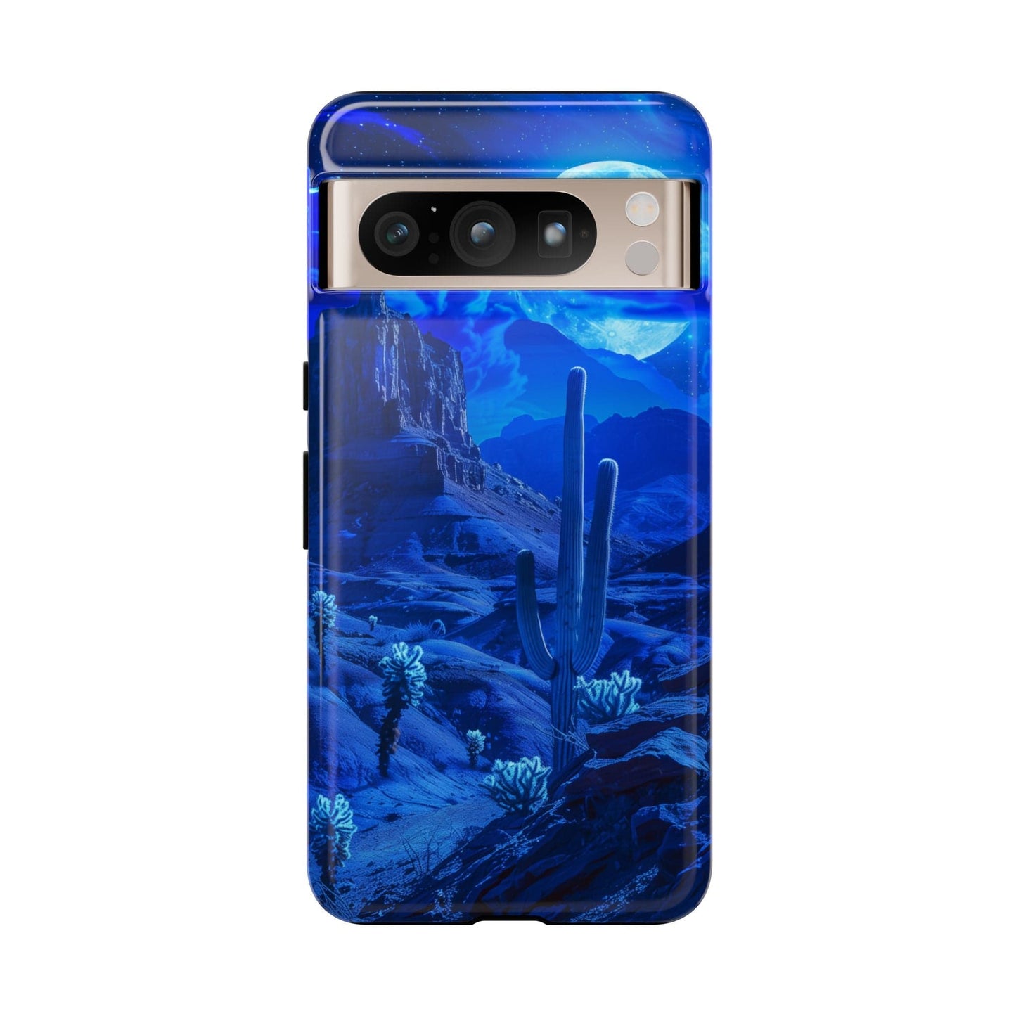 Blue Desert Moon Phone Case