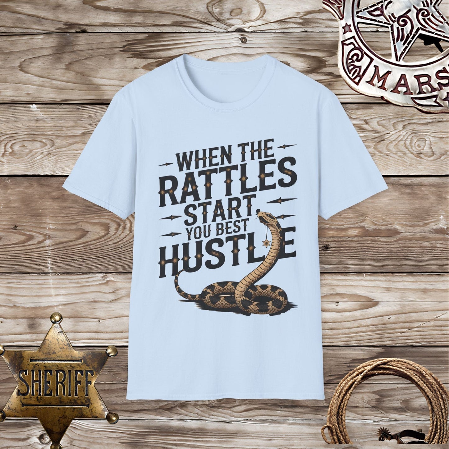 Funny Rattlesnake Hustle -T-Shirt
