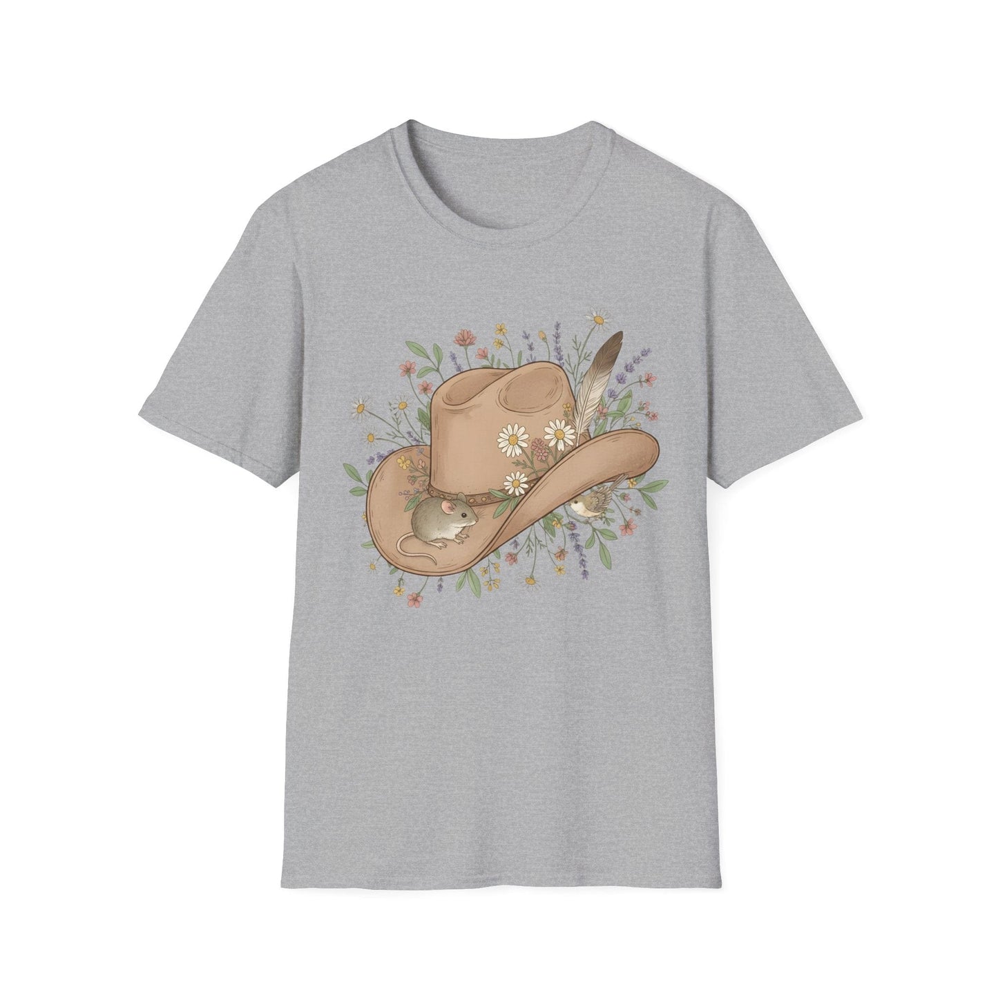 Cowboy Hat Floral Unisex T-Shirt
