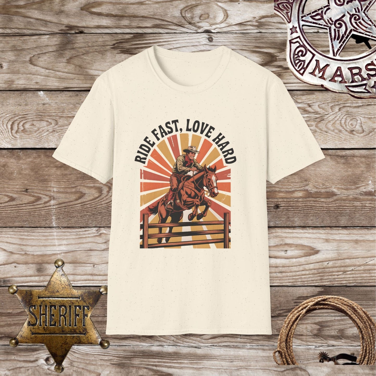 Softstyle Unisex T-Shirt - Ride Fast, Love Hard