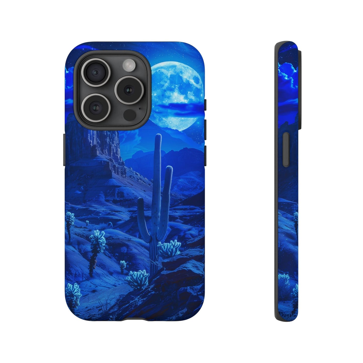 Blue Desert Moon Phone Case