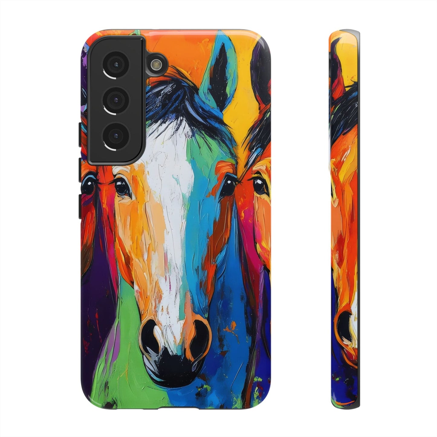 Colorful Horses Head - Tough Phone Case