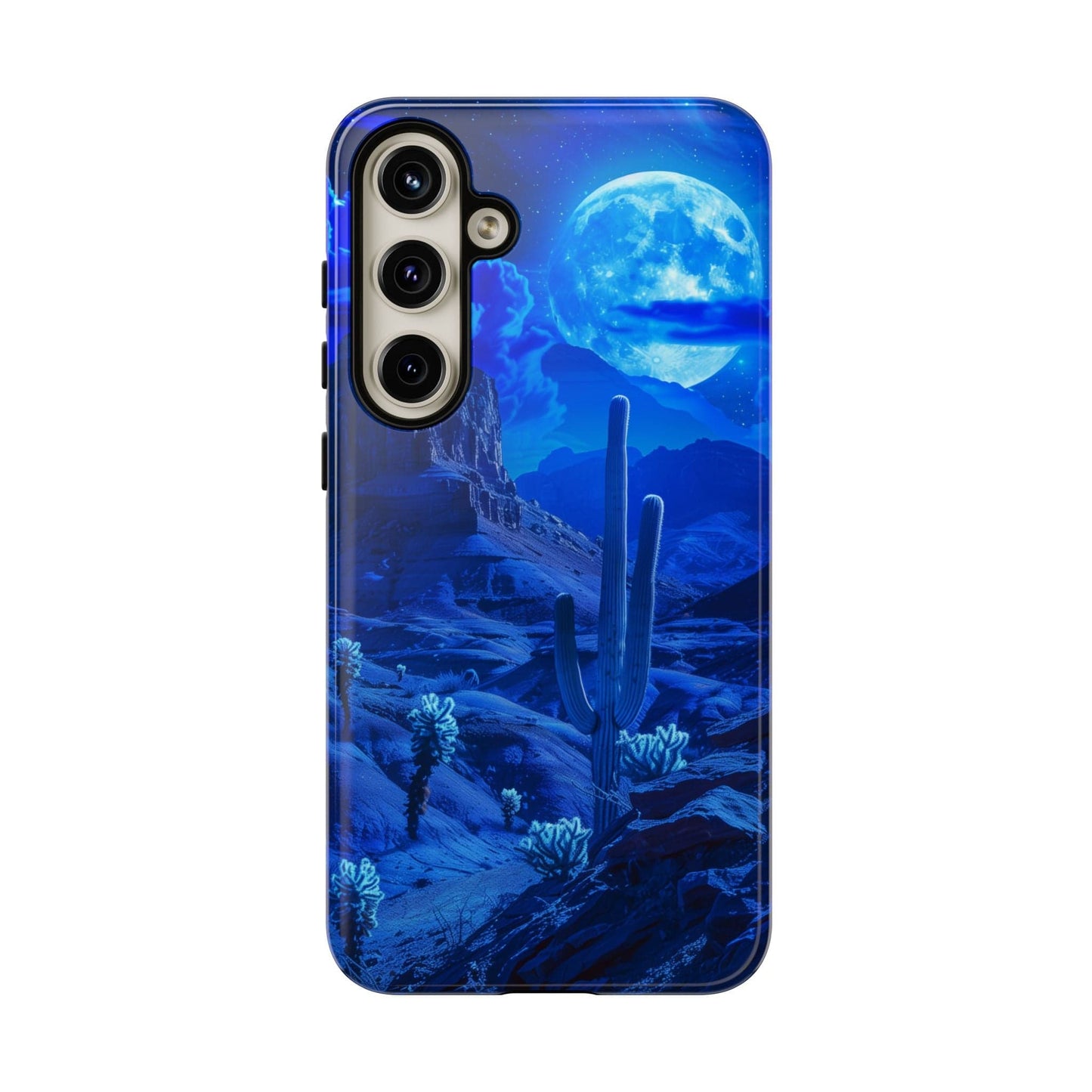 Blue Desert Moon Phone Case