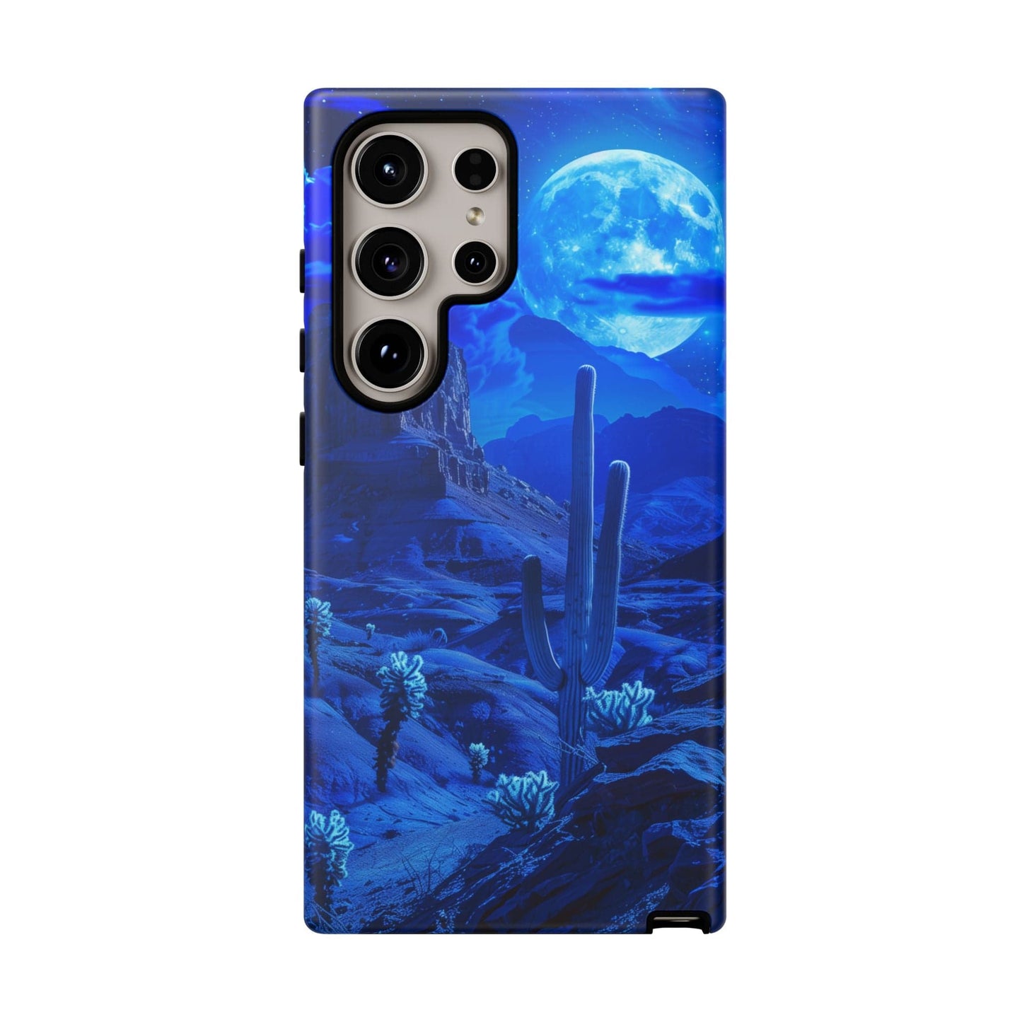 Blue Desert Moon Phone Case