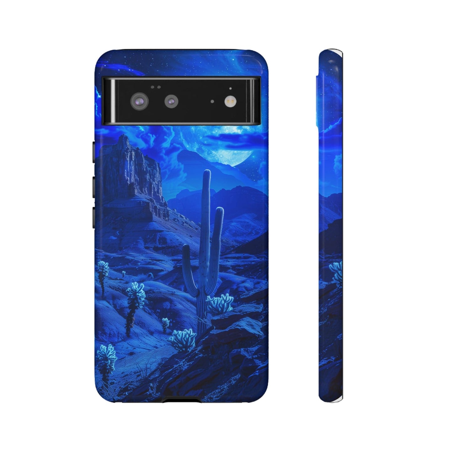 Blue Desert Moon Phone Case