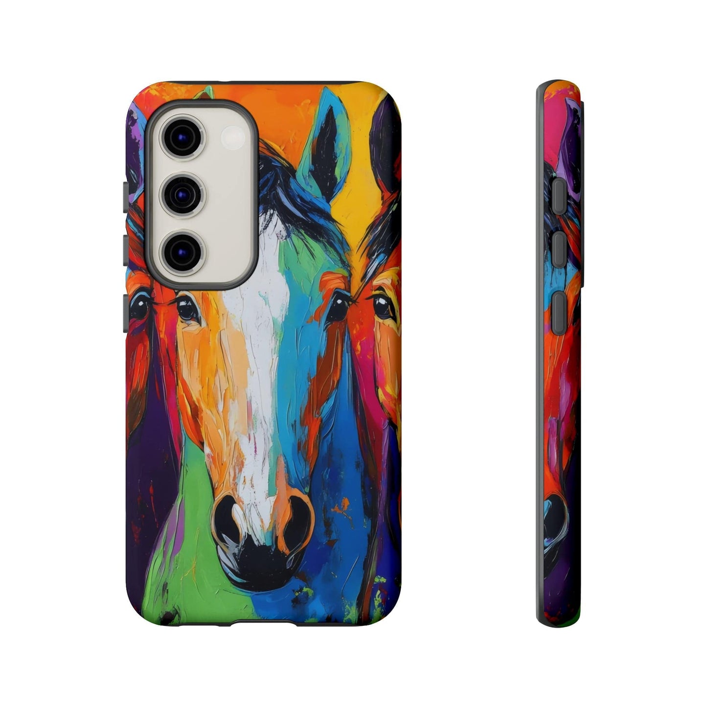Colorful Horses Head - Tough Phone Case