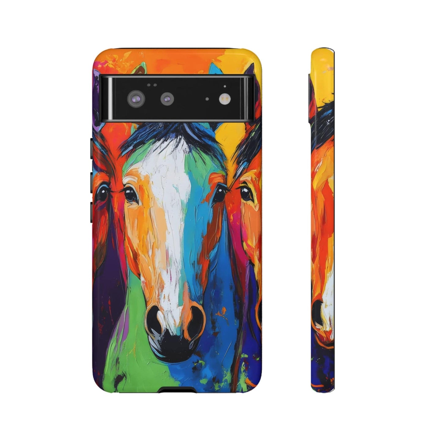 Colorful Horses Head - Tough Phone Case