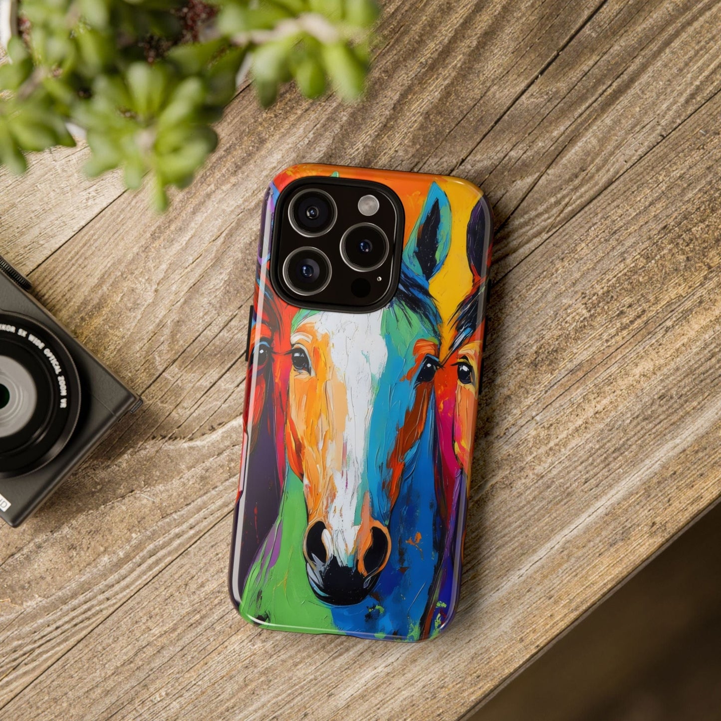 Colorful Horses Head - Tough Phone Case