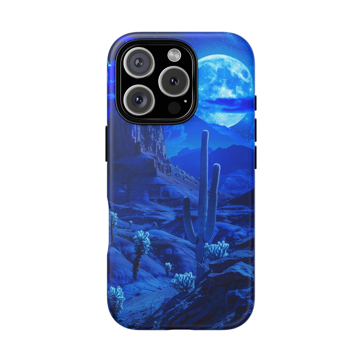 Blue Desert Moon Phone Case