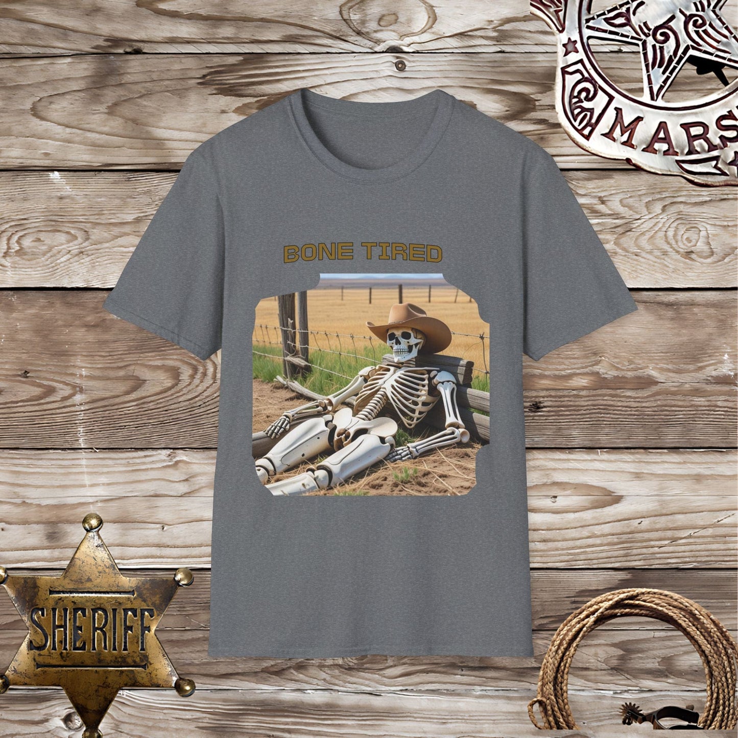 Softstyle Unisex T-Shirt: Boned Tired