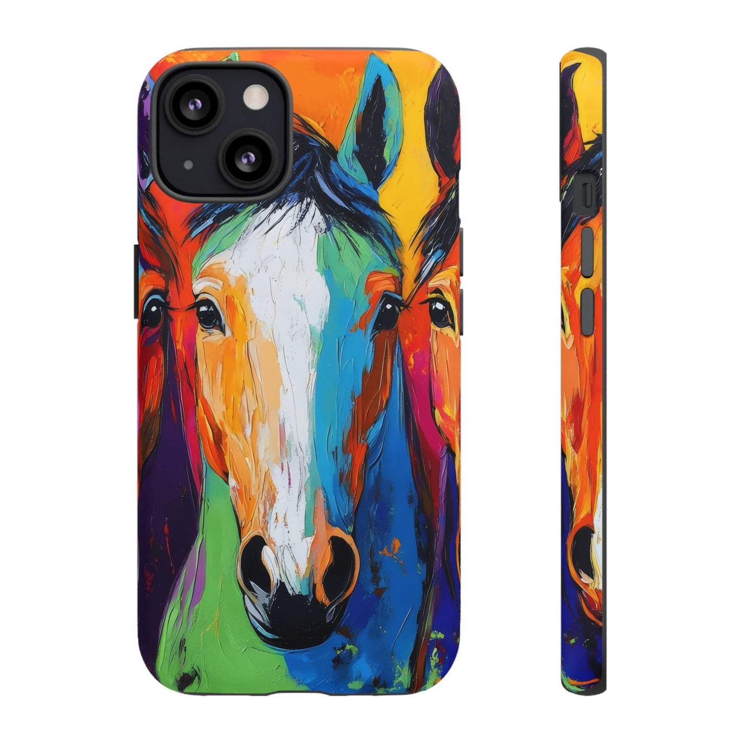 Colorful Horses Head - Tough Phone Case