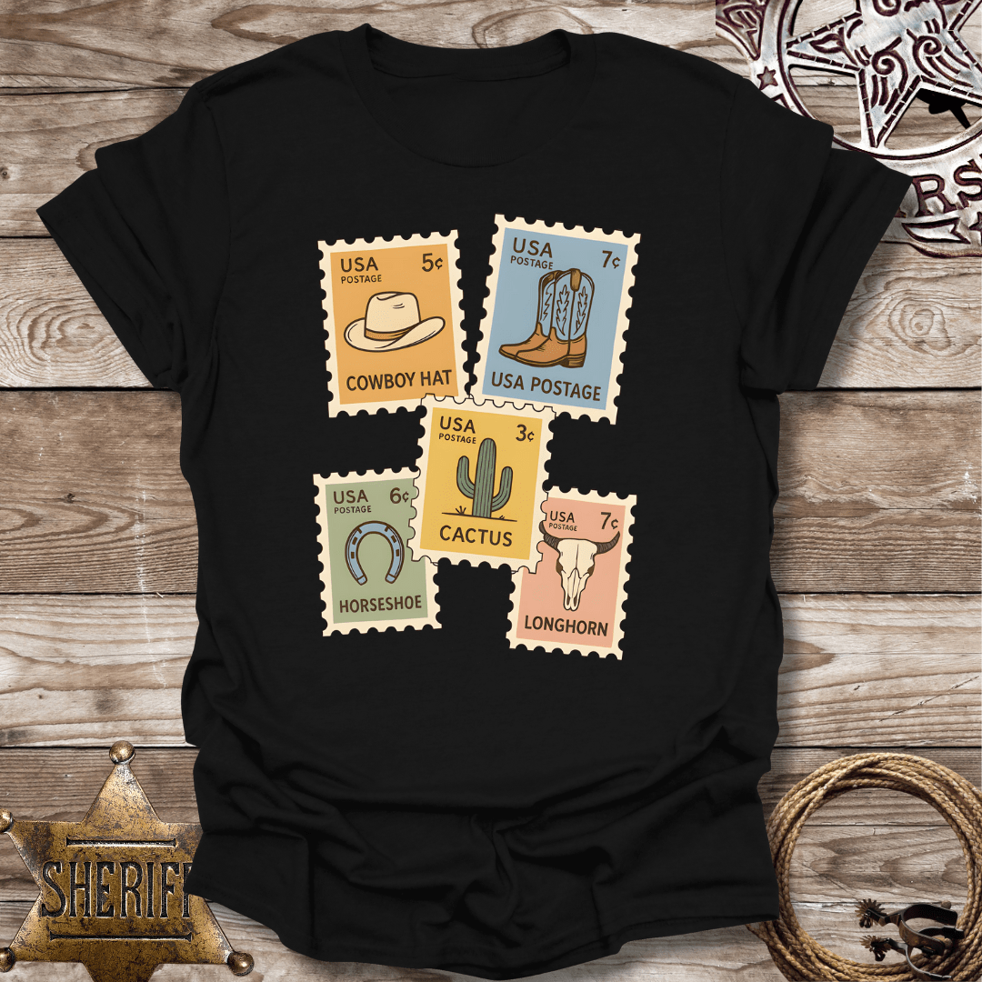 Western Postage stamps -T-Shirt