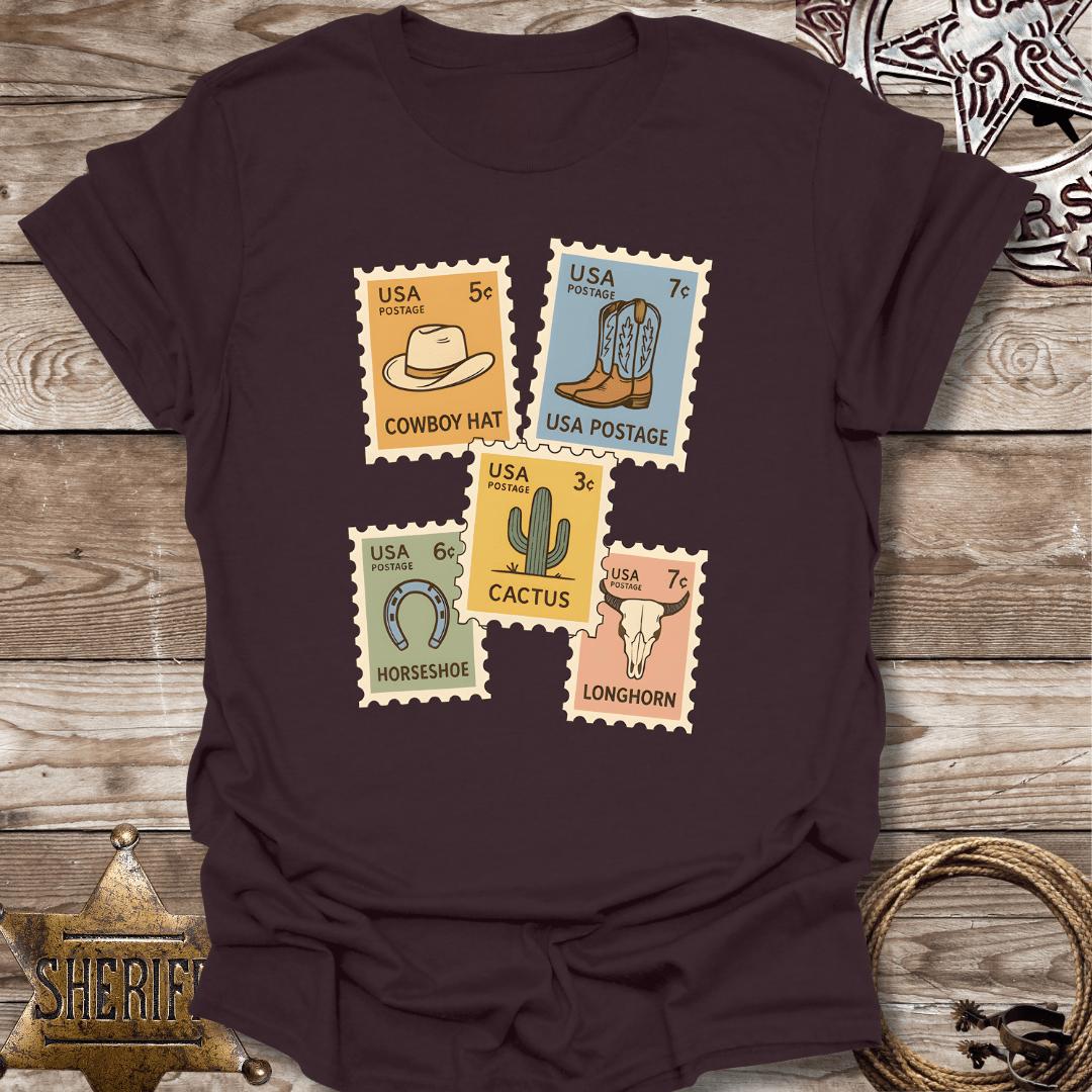 Western Postage stamps -T-Shirt
