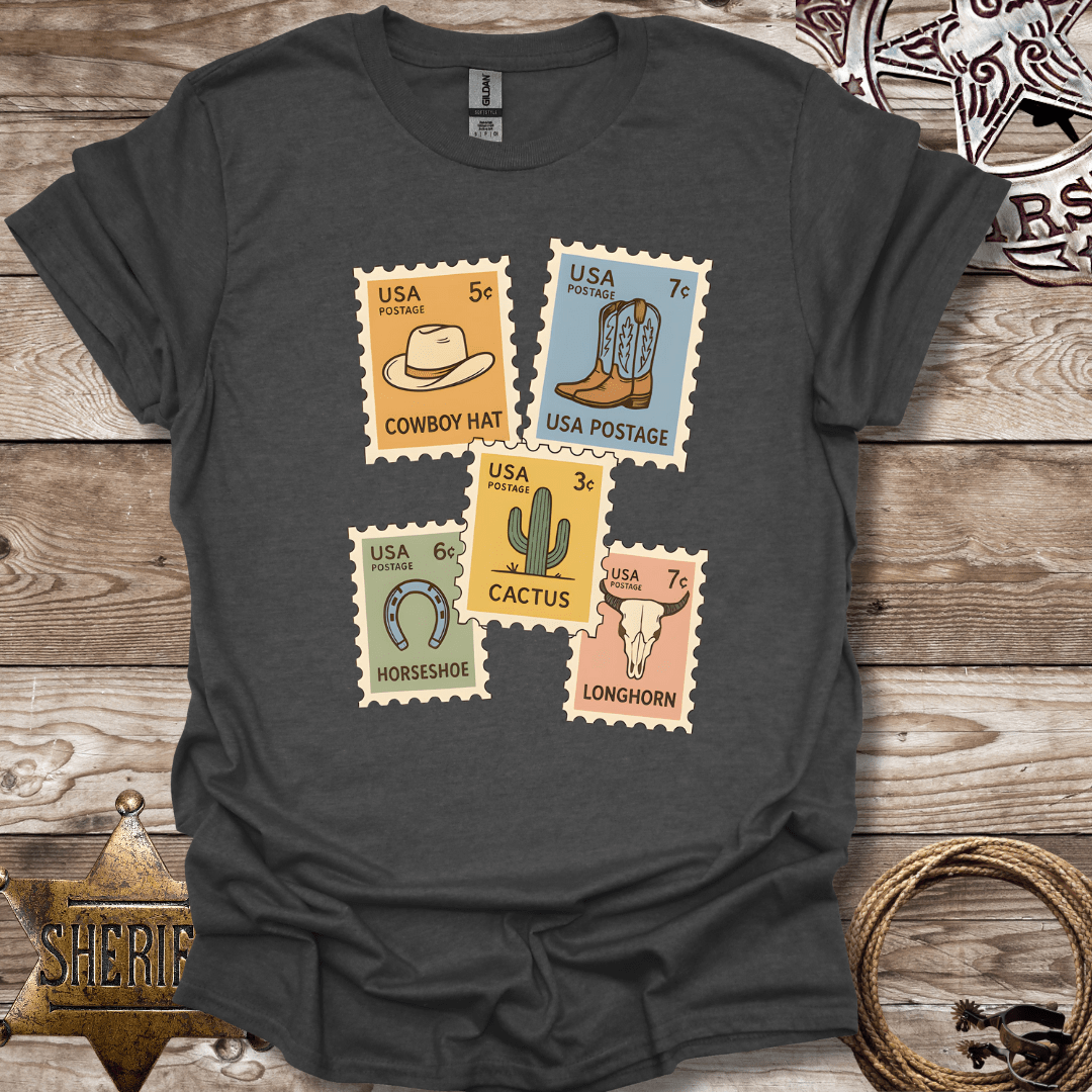 Western Postage stamps -T-Shirt