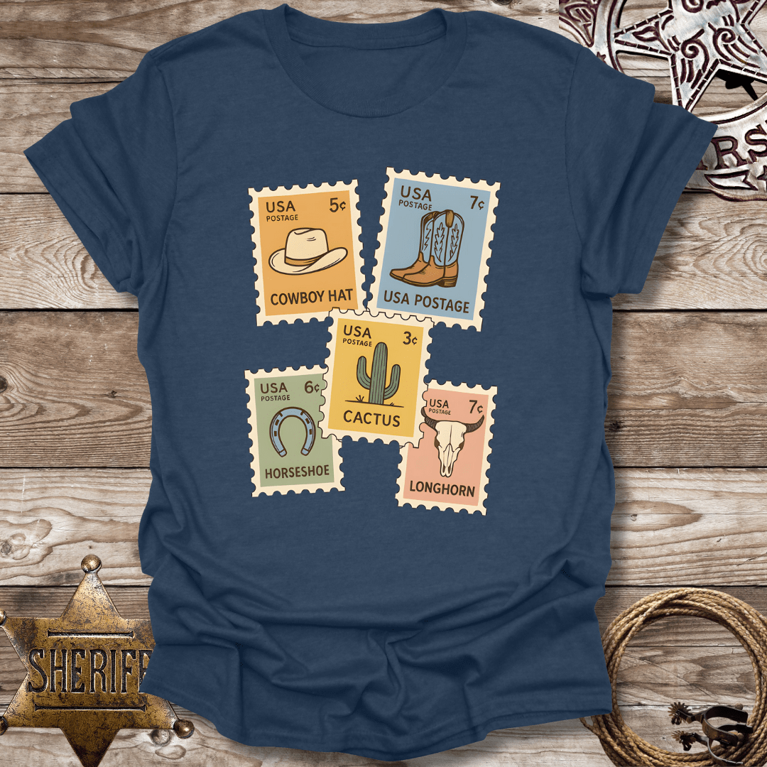 Western Postage stamps -T-Shirt