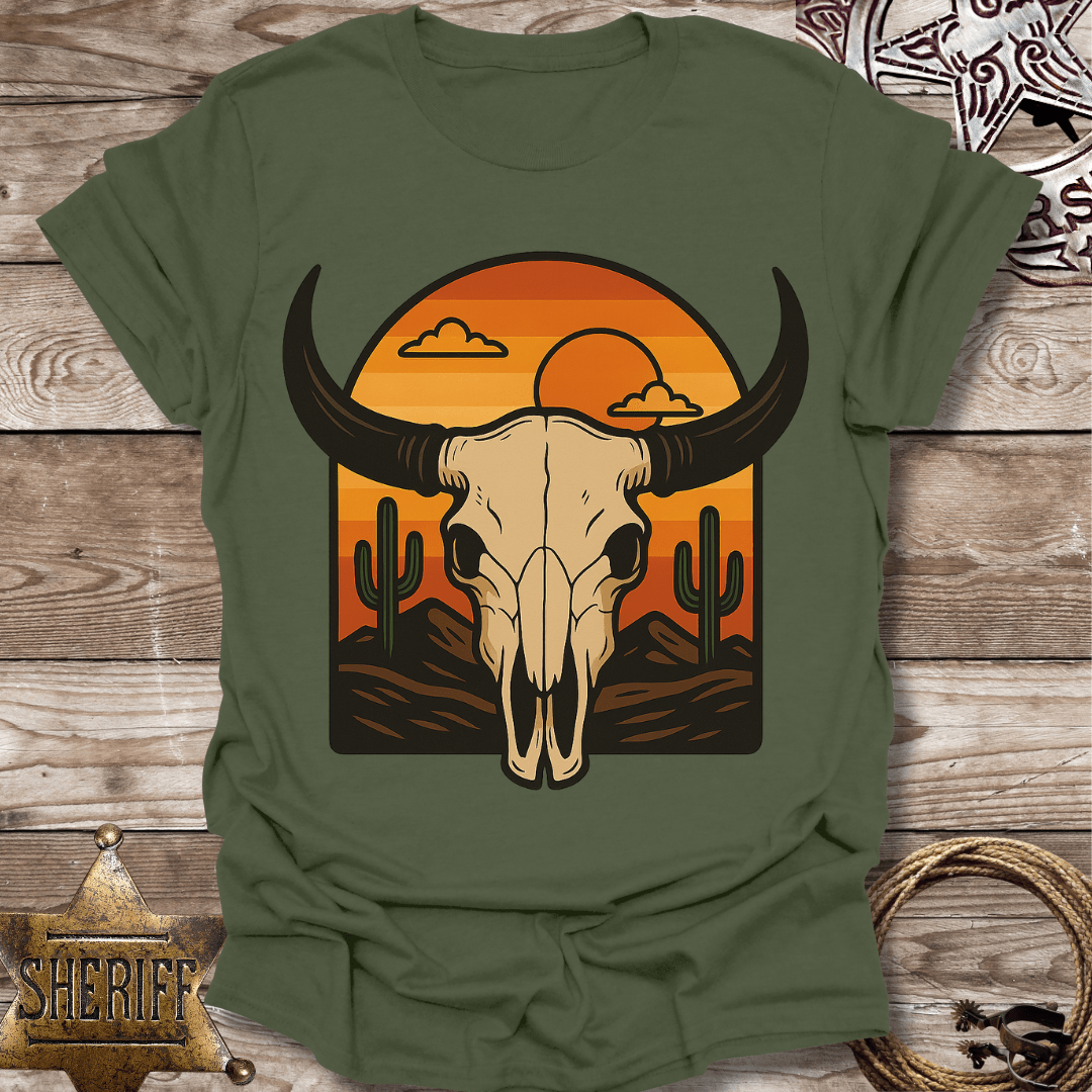 Desert Sunset Skull T-Shirt