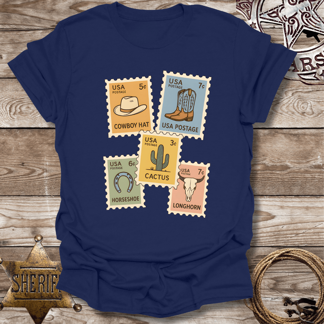 Western Postage stamps -T-Shirt
