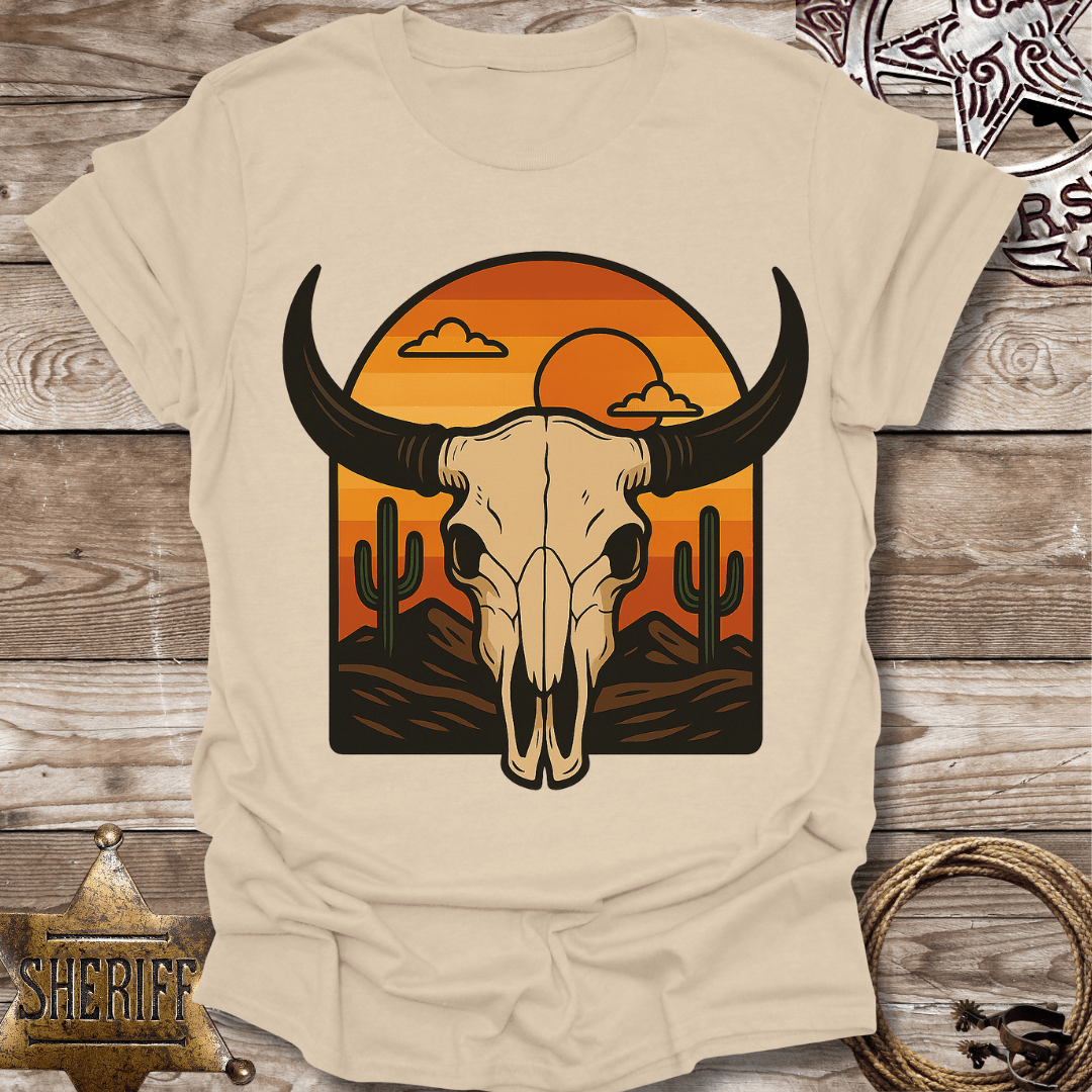 Desert Sunset Skull T-Shirt