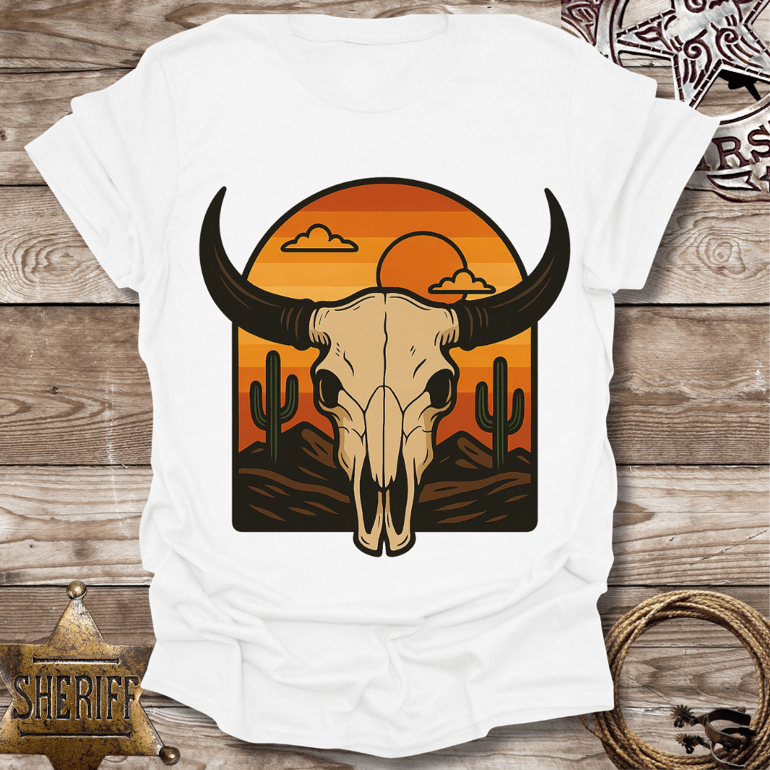 Desert Sunset Skull T-Shirt