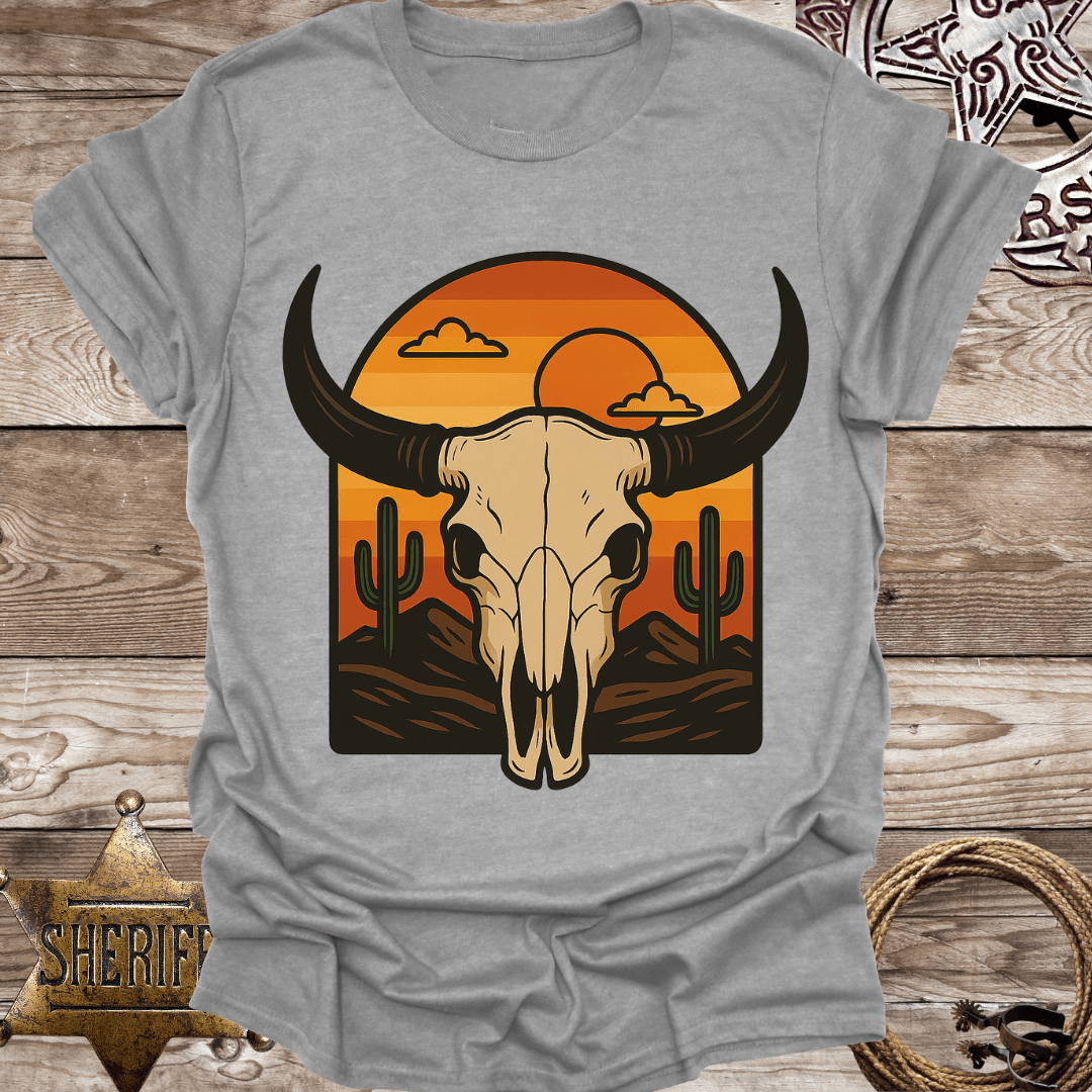Desert Sunset Skull T-Shirt