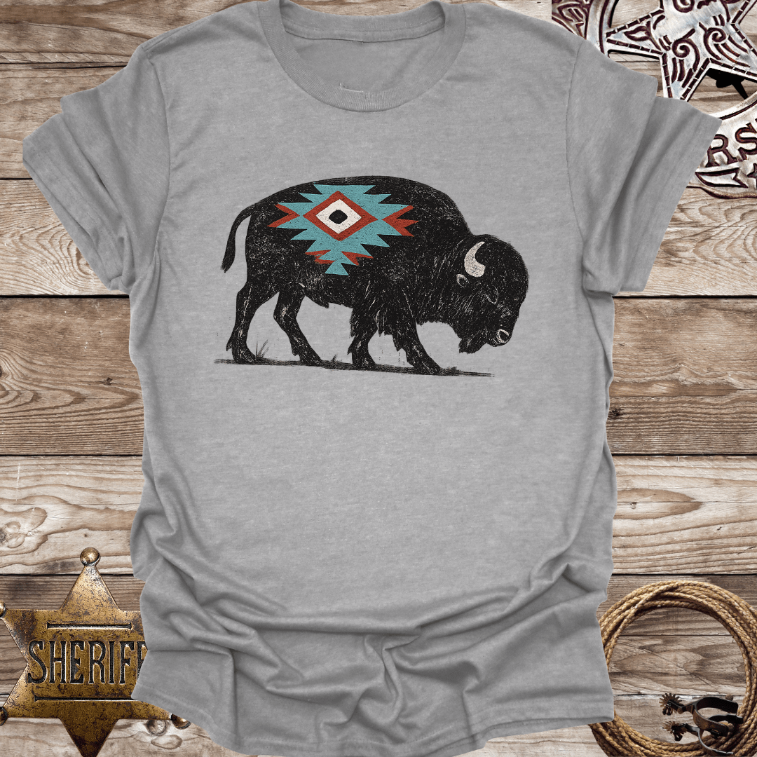 Rustic Buffalo Graphic T-Shirt