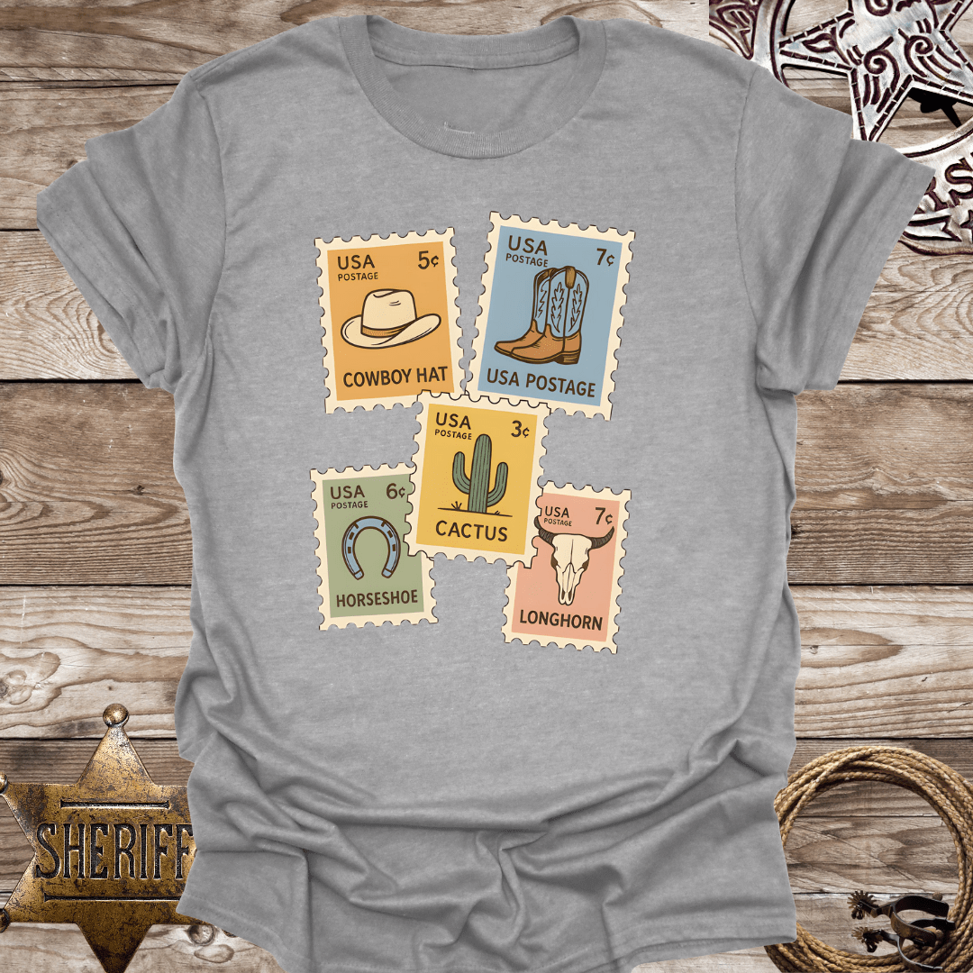 Western Postage stamps -T-Shirt