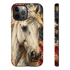 Patriotic White Horse Phone Case