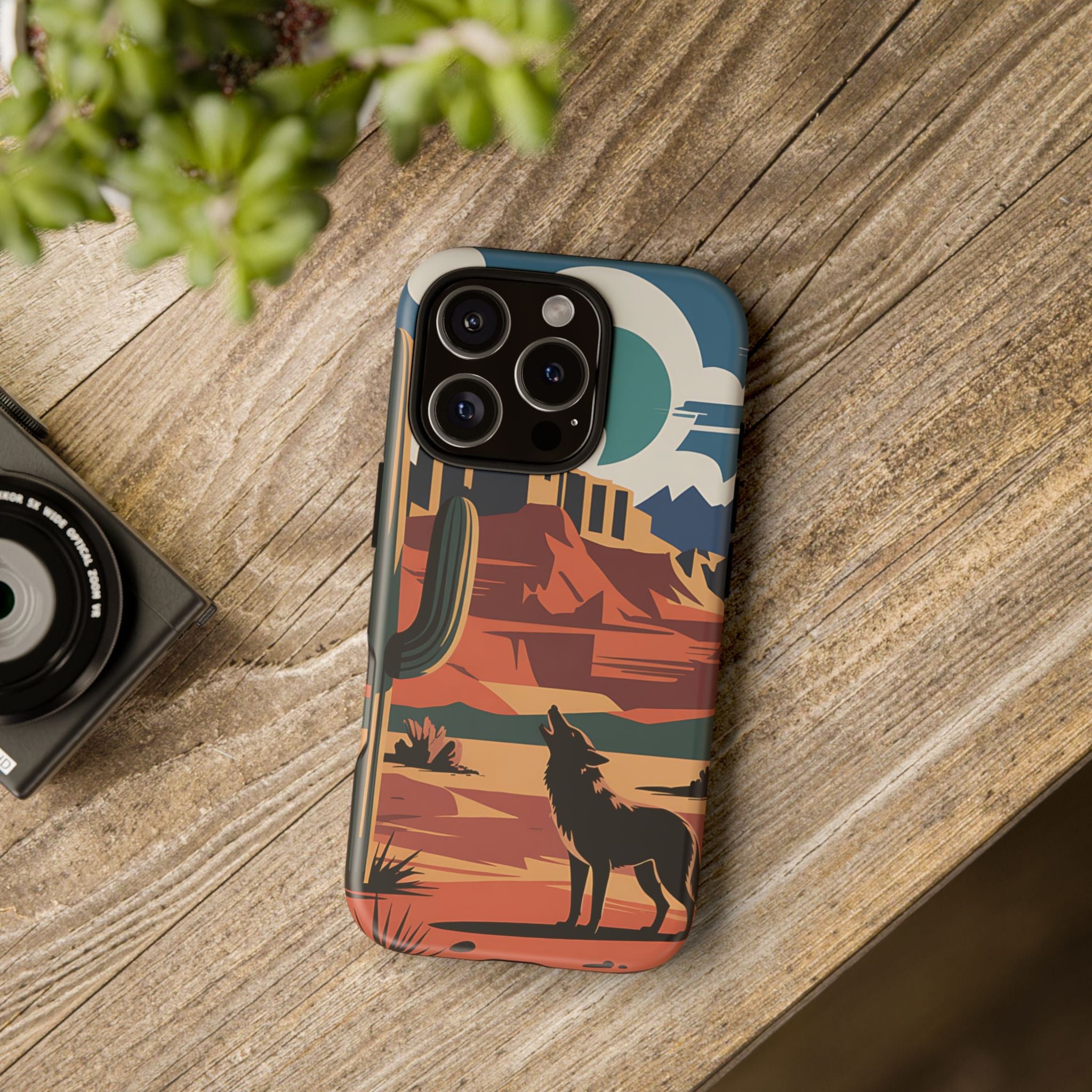 Mountain and Wolf -Phone Case