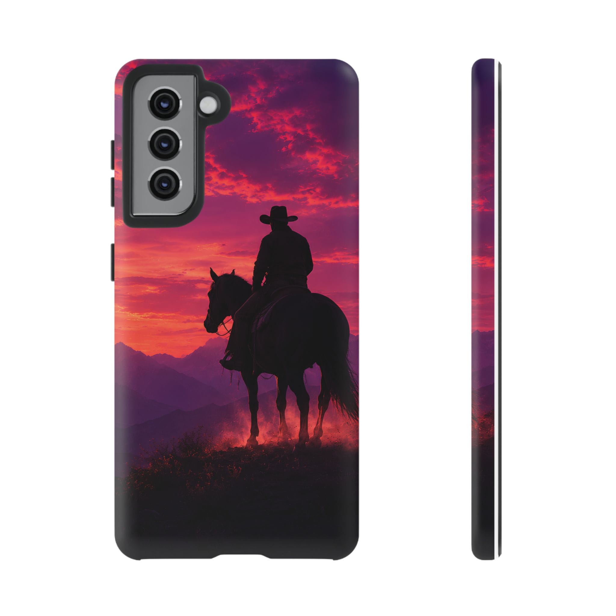 Cowboy Sunset Horseback Phone Case
