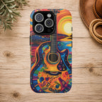 Psychedelic Sunset Guitar Phone Case