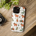 Armadillo, Longhorn, Owl & Bunny Pattern-Phone Case